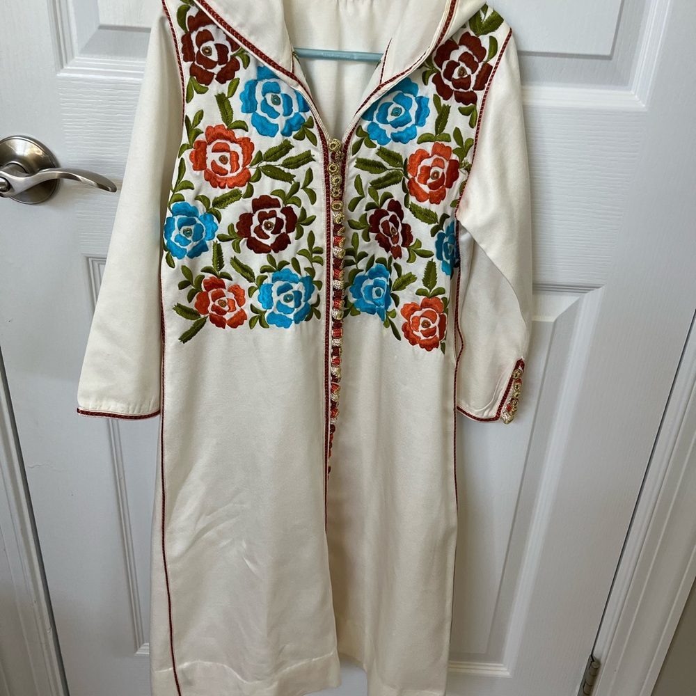 Moroccan Princess Embroidered Girls Jellaba